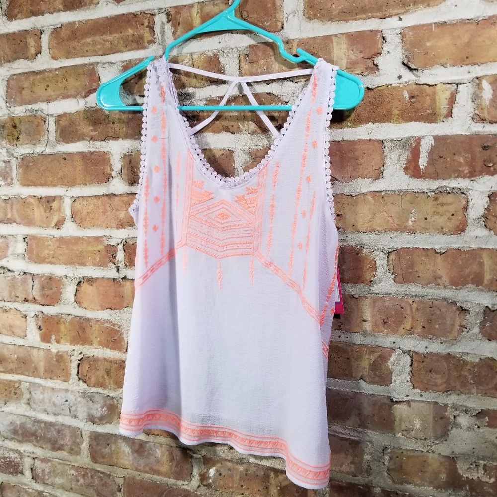 🌲Xhileration lavender tank Juniors Size M
